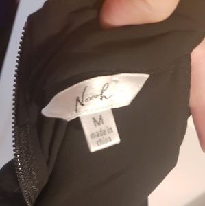 Black top. Chiffon material. Super sexy!